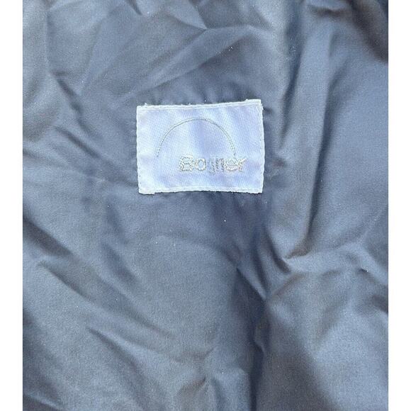 BOGNER Goose Down Filled Quilted Cropped Black Jacket Coat Womens size 12 M L - Picture 4 of 8